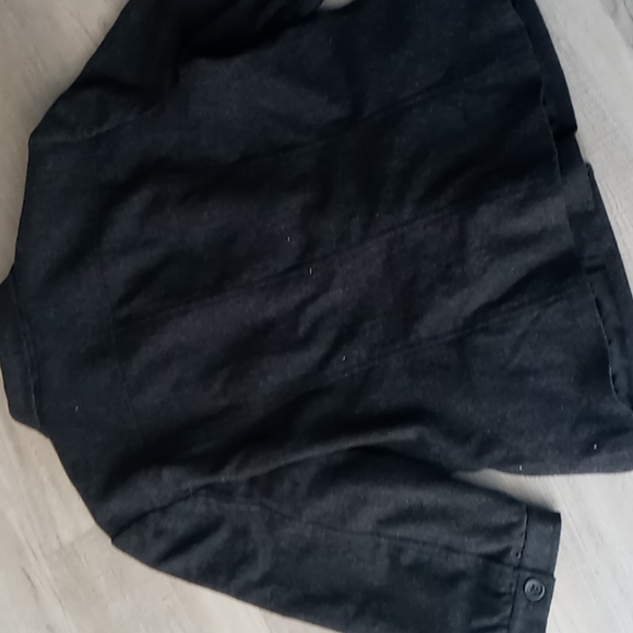 Banana Republic grey short puffy sleeve Blazer size 14 - Picture 9 of 11